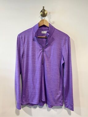 Greg Norman Womens Purple Golf Pullover